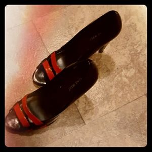 Nine West Peeptoe Patent Leather Pump